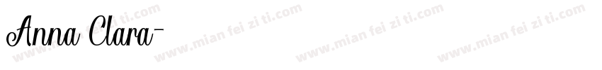 Anna Clara字体转换